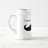 Ik ben haar Mr Mustache Grooms Gifts. Bierpul (Links)