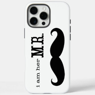 Ik ben haar Mr Mustache Grooms Gifts. iPhone 16 Pro Max Hoesje
