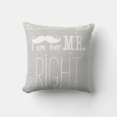 Ik ben haar Mr. Right Groom Pillow Kussen (Voorkant)