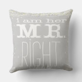 Ik ben haar Mr. Right Groom Pillow Kussen (Achterkant)