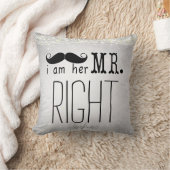 Ik ben haar Mr. Right Groom Pillow Kussen (Deken)