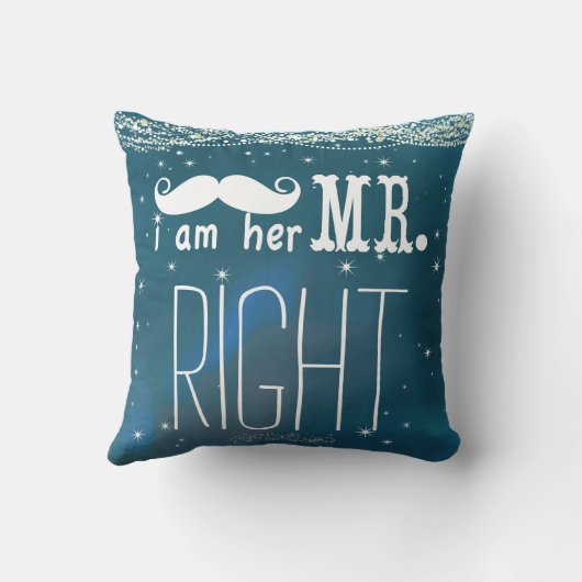 Ik ben haar Mr. Right Groom Pillow Kussen (Achterkant)