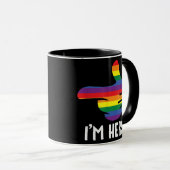 Ik ben Haar Regenboog Lesbisch Koppel Grappig LGBT Mok (Voorkant rechts)