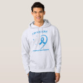 Ik ben haar stem, ze is mijn hart Autism awareness Hoodie (Voorkant volledig)
