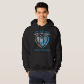 Ik ben haar stem, ze is mijn hart Autism awareness Hoodie (Voorkant volledig)