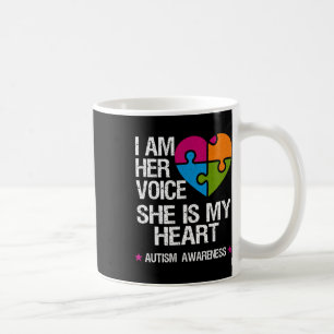 Ik ben haar stem. Ze is mijn hart autisme bewustzi Koffiemok