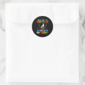 Ik Ben Haar Stem Zij Is Mijn Hart Autisme Moeder D Ronde Sticker (Tas)