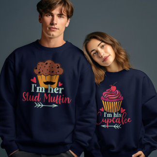 Ik ben haar Stud Muffin Valentijnsdag Paar Matchin Trui