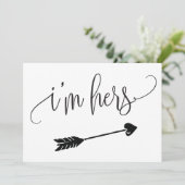 Ik ben haar trouwbord (Staand voorkant)