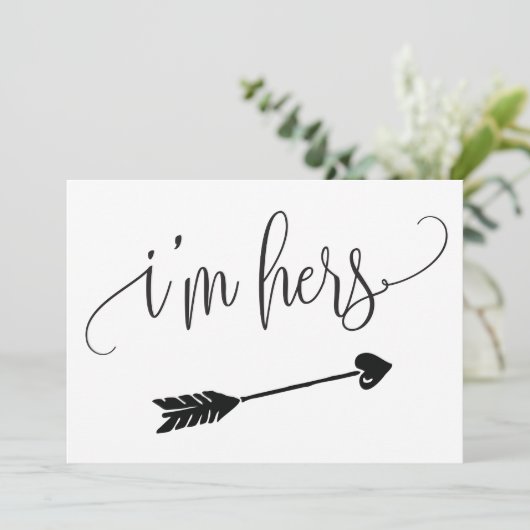 Ik ben haar trouwbord (Staand voorkant)