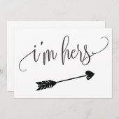 Ik ben haar trouwbord (Voorkant / Achterkant)