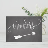 Ik ben haar trouwbord (Staand voorkant)