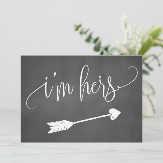 Ik ben haar trouwbord (Staand voorkant)