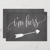 Ik ben haar trouwbord (Voorkant / Achterkant)