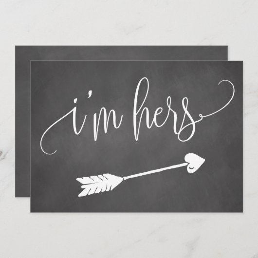 Ik ben haar trouwbord (Voorkant / Achterkant)