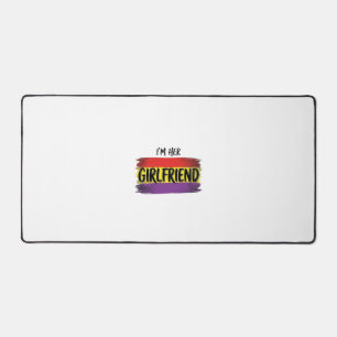 Ik ben haar vriendin Regenboog Pride Vector T-shir Bureaumat