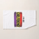 Ik ben haar vriendin Regenboog Pride Vector T-shir Handdoek (Handdoek)