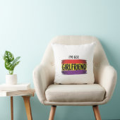 Ik ben haar vriendin Regenboog Pride Vector T-shir Kussen (Stoel)