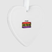 Ik ben haar vriendin Regenboog Pride Vector T-shir Ornament (voorkant)