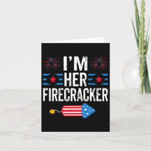 Ik ben haar vuurwerk 4 juli vuurwerk matching kaart