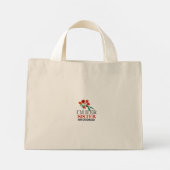 Ik ben haar zus en bruidsmeisje mini tote bag (Achterkant)