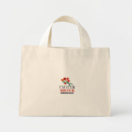 Ik ben haar zus en bruidsmeisje mini tote bag