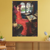 Ik ben half ziek Kunst van John William Waterhouse Canvas Afdruk (Insitu (Woonkamer))