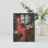 Ik ben half ziek van Shadows - John Waterhouse Briefkaart (Staand voorkant)