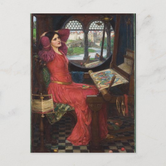 Ik ben half ziek van Shadows - John Waterhouse Briefkaart (Voorkant)