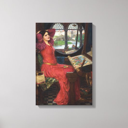 Ik ben half ziek van Shadows - John Waterhouse Canvas Afdruk (Voorkant)