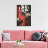 Ik ben half ziek van Shadows - John Waterhouse Canvas Afdruk (Insitu (Woonkamer))