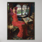 Ik ben half ziek van Shadows - John Waterhouse Poster (Voorkant)