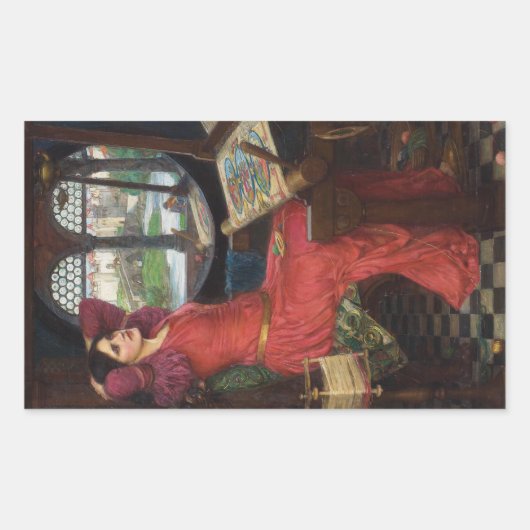 Ik ben half ziek van Shadows - John Waterhouse Rechthoekige Sticker (Voorkant)