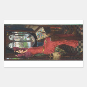 Ik ben half ziek van Shadows - John Waterhouse Rechthoekige Sticker