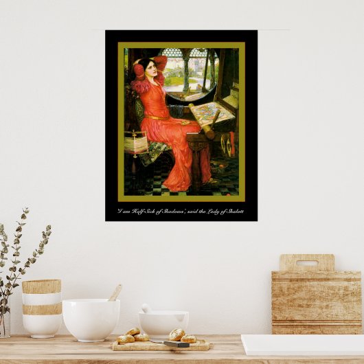 "Ik ben halfziek van Shadows" Poster (Keuken)