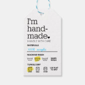 Ik ben handgemaakte minimalistische zakelijke Labe Cadeaulabel (Voorkant)