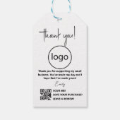 Ik ben handgemaakte minimalistische zakelijke Labe Cadeaulabel (Achterkant)