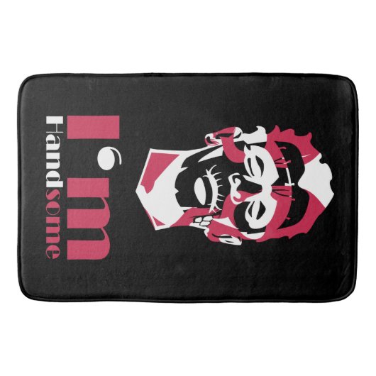 Ik ben handig abstract gezicht Hoesje-Mate iPhone  Badmat (Voorkant)