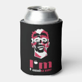 Ik ben handig abstract gezicht Hoesje-Mate iPhone Blikjeskoeler (Blikje Voorkant)