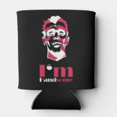 Ik ben handig abstract gezicht Hoesje-Mate iPhone Blikjeskoeler (Achterkant)