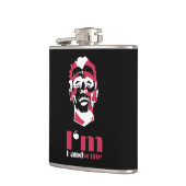 Ik ben handig abstract gezicht Hoesje-Mate iPhone  Heupfles (Links)