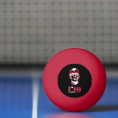 Ik ben handig abstract gezicht Hoesje-Mate iPhone Pingpongbal (Net)