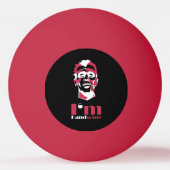 Ik ben handig abstract gezicht Hoesje-Mate iPhone  Pingpongbal (Voorkant)