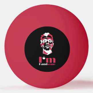 Ik ben handig abstract gezicht Hoesje-Mate iPhone Pingpongbal