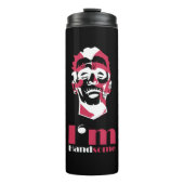 Ik ben handig abstract gezicht Hoesje-Mate iPhone  Thermosbeker (Voorkant)