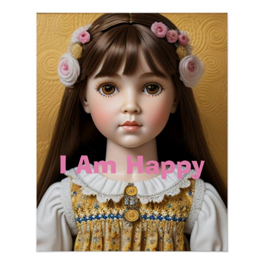 Ik ben Happy Doll Bevestiging Poster (Voorkant)