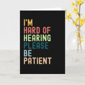 Ik ben Hard Of Hearing Wees Alsjeblieft Geduldig Kaart (Gele Bloem)