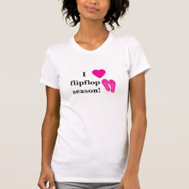 Ik ben *hart* flipflop seizoen! t-shirt