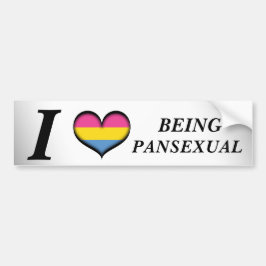 Ik ben hartverwarmend dat panseksuele Design Pride Bumpersticker