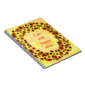 Ik ben heel blij als, Wreathe of Sunflower Notitieboek (Rechterzijde)
